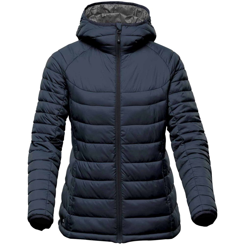 Куртка компактная женская Stavanger темно-синяя с серым, размер XS заказать в Москве