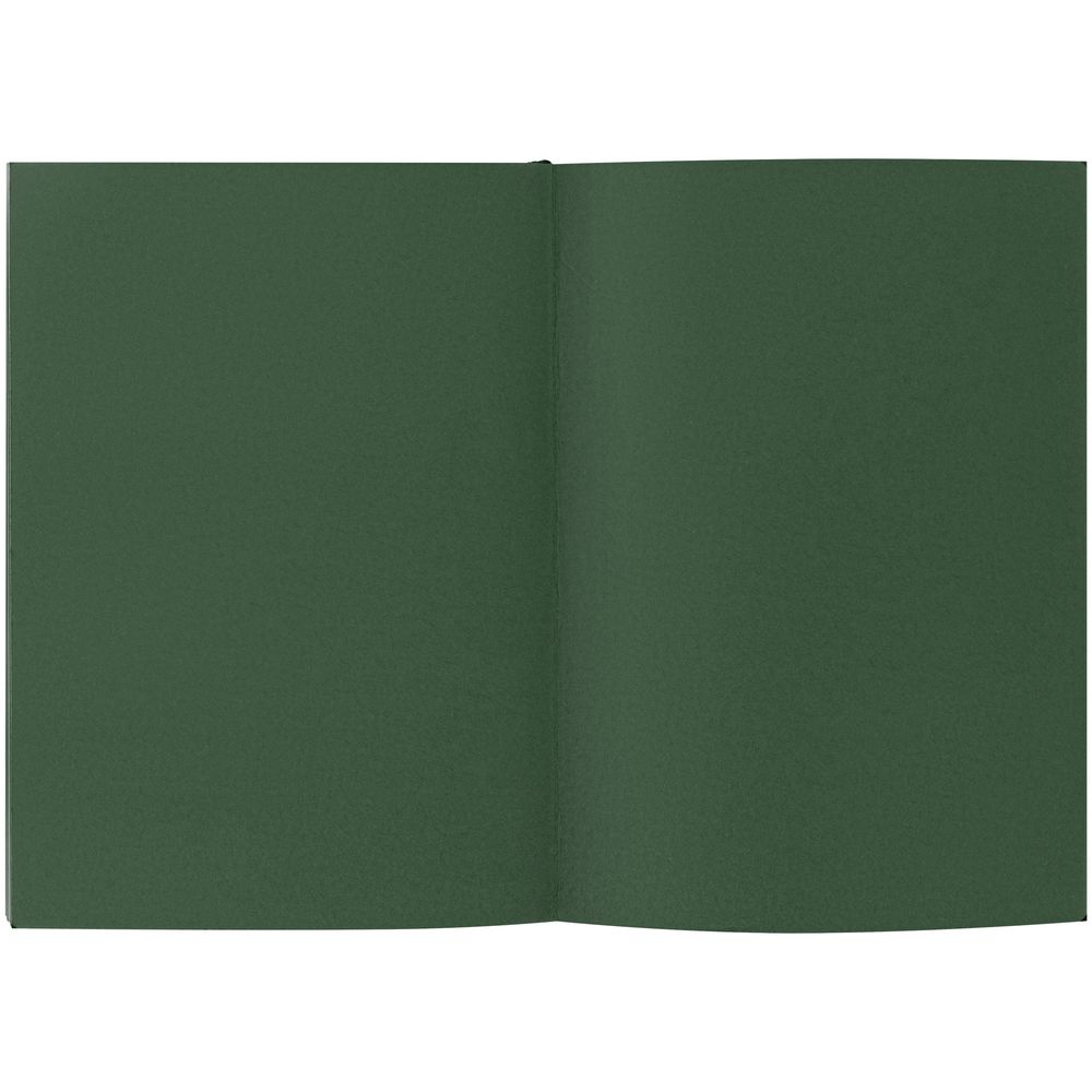 Ежедневник Flat, недатированный, зеленый на заказ с логотипом компании