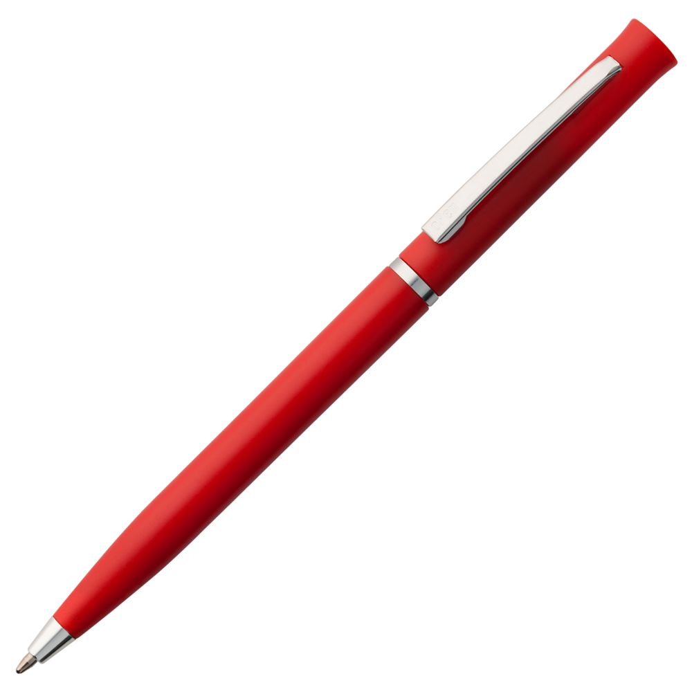 Ручка шариковая Euro Chrome, красная заказать в Москве