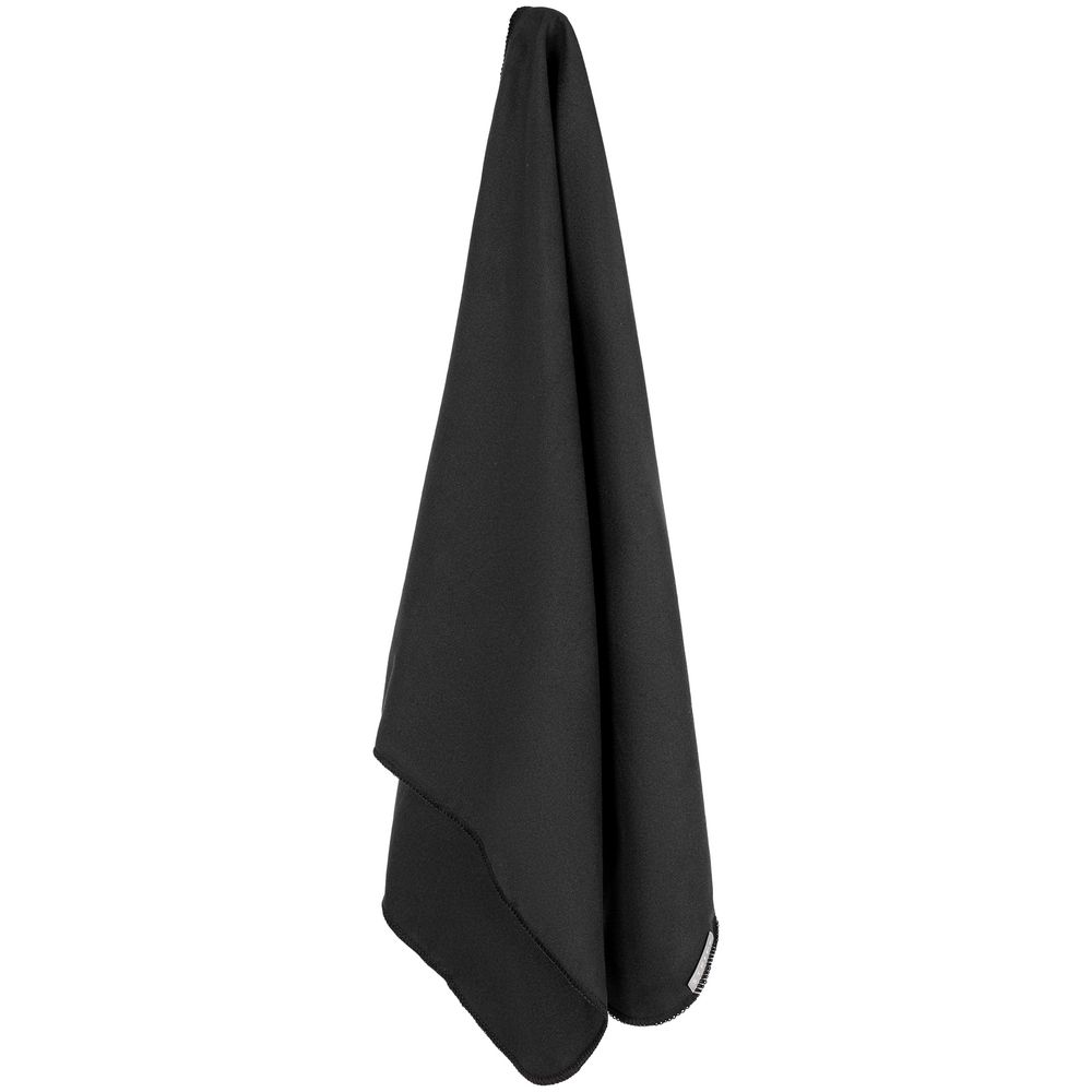 Спортивное полотенце Vigo Medium, черное заказать под нанесение логотипа