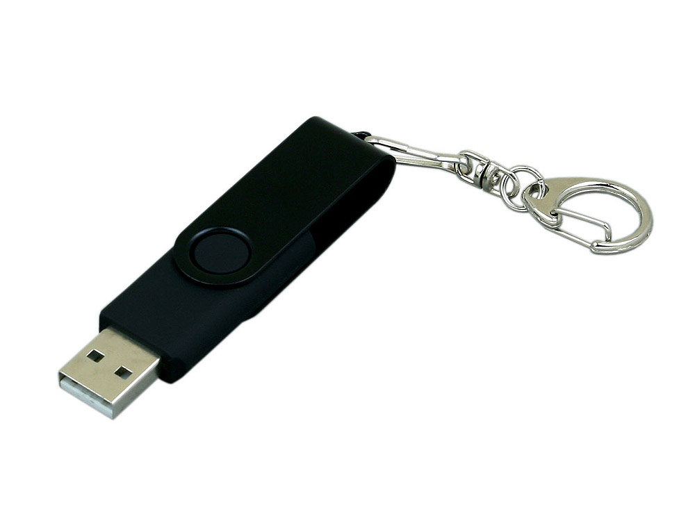 USB 2.0- флешка промо на 8 Гб с поворотным механизмом и однотонным металлическим клипом заказать под нанесение логотипа