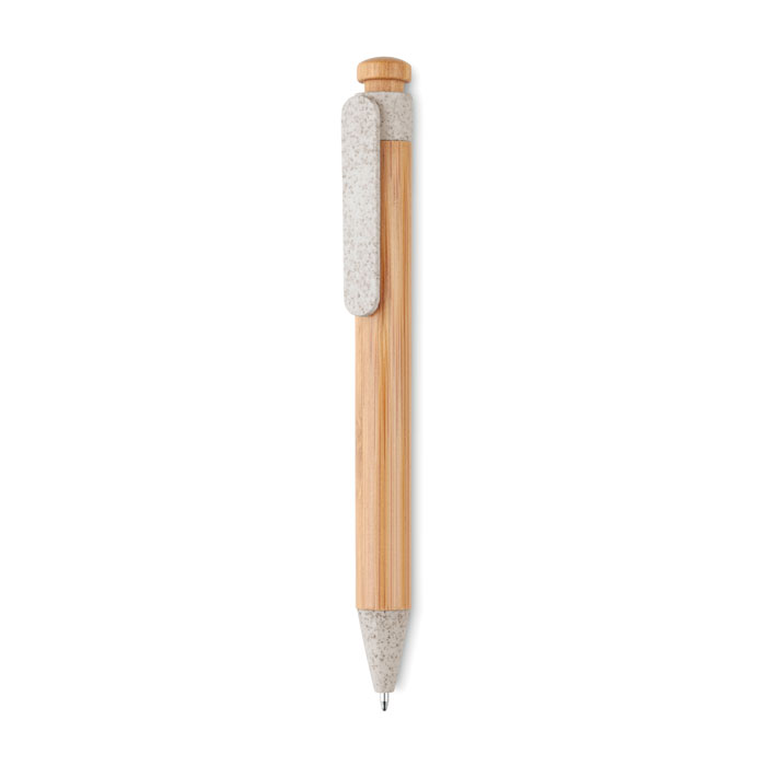 Ручка шариковая из бамбука заказать под нанесение логотипа