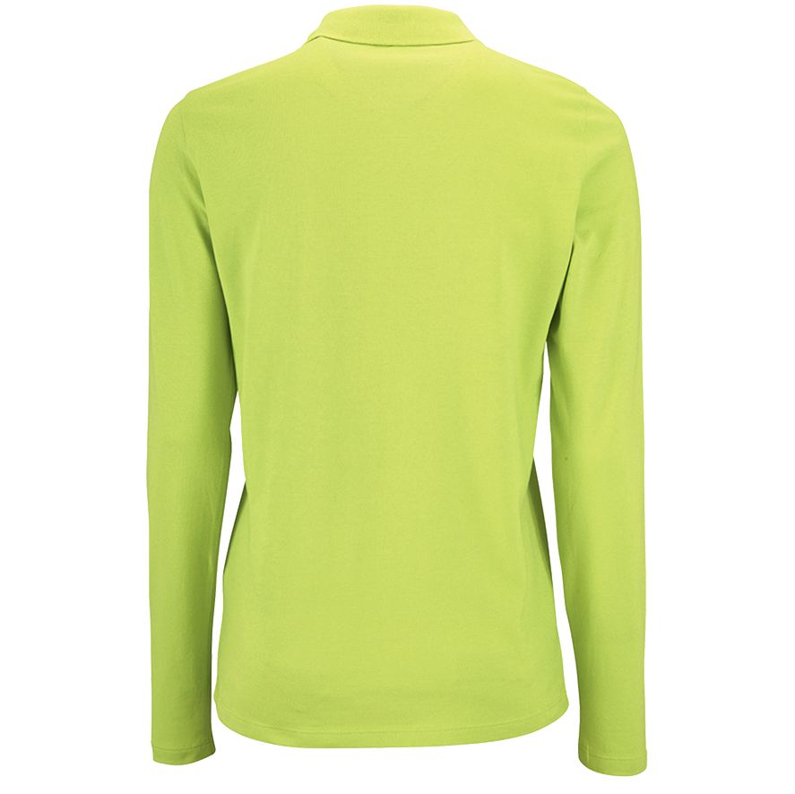 Рубашка поло женская с длинным рукавом Perfect LSL Women зеленое яблоко, размер S оптом под нанесение