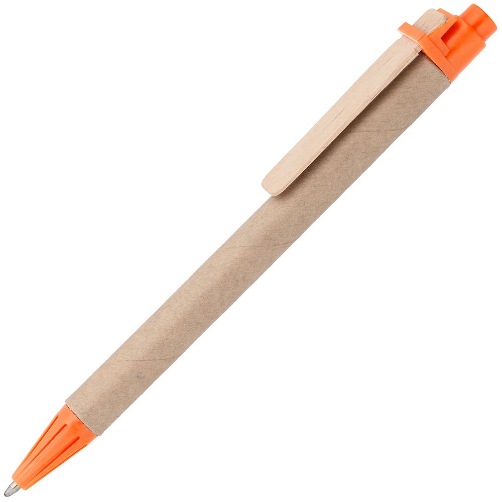 Ручка шариковая Wandy, оранжевая оптом под нанесение