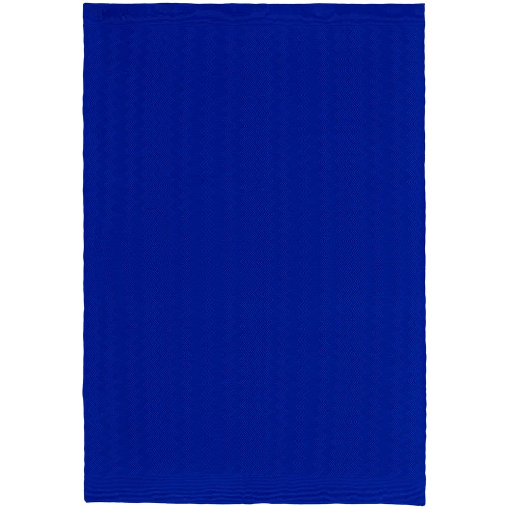 Плед Marea, ярко-синий на заказ с логотипом компании