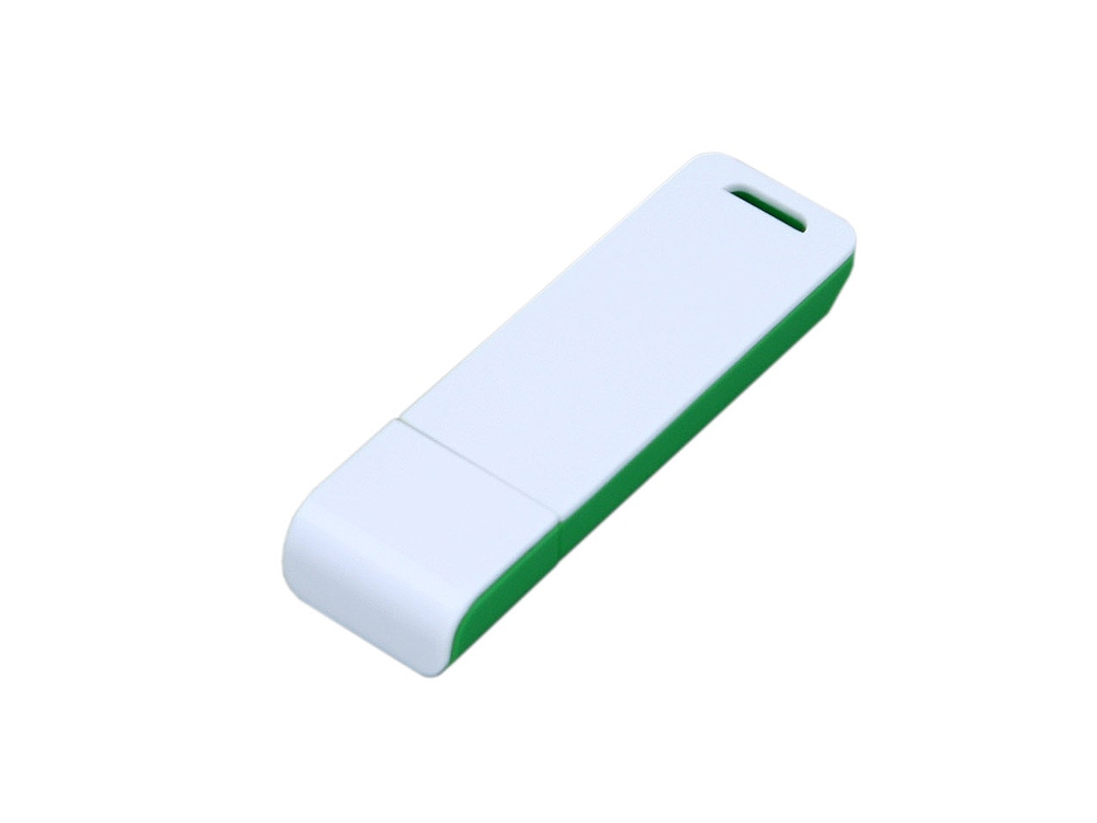 USB 2.0- флешка на 64 Гб с оригинальным двухцветным корпусом оптом под нанесение