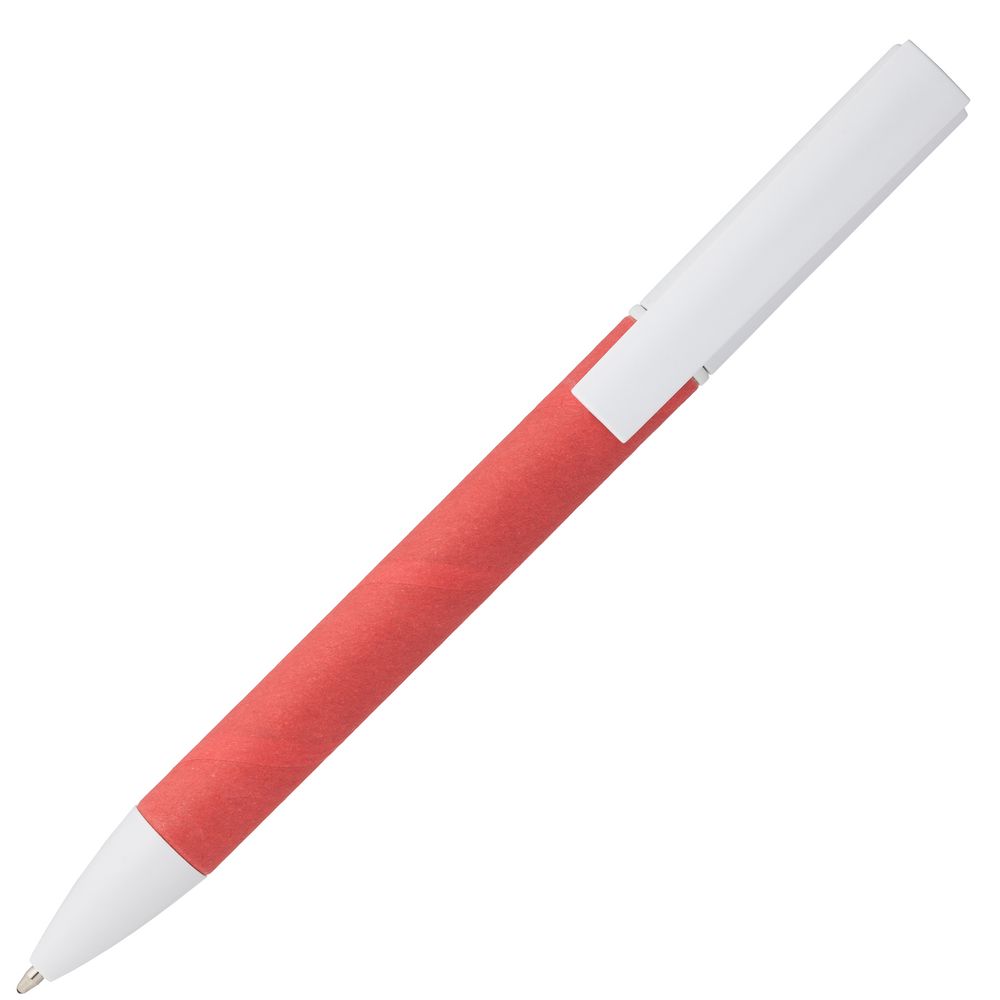Ручка шариковая Pinokio, красная с нанесением логотипа в Москве