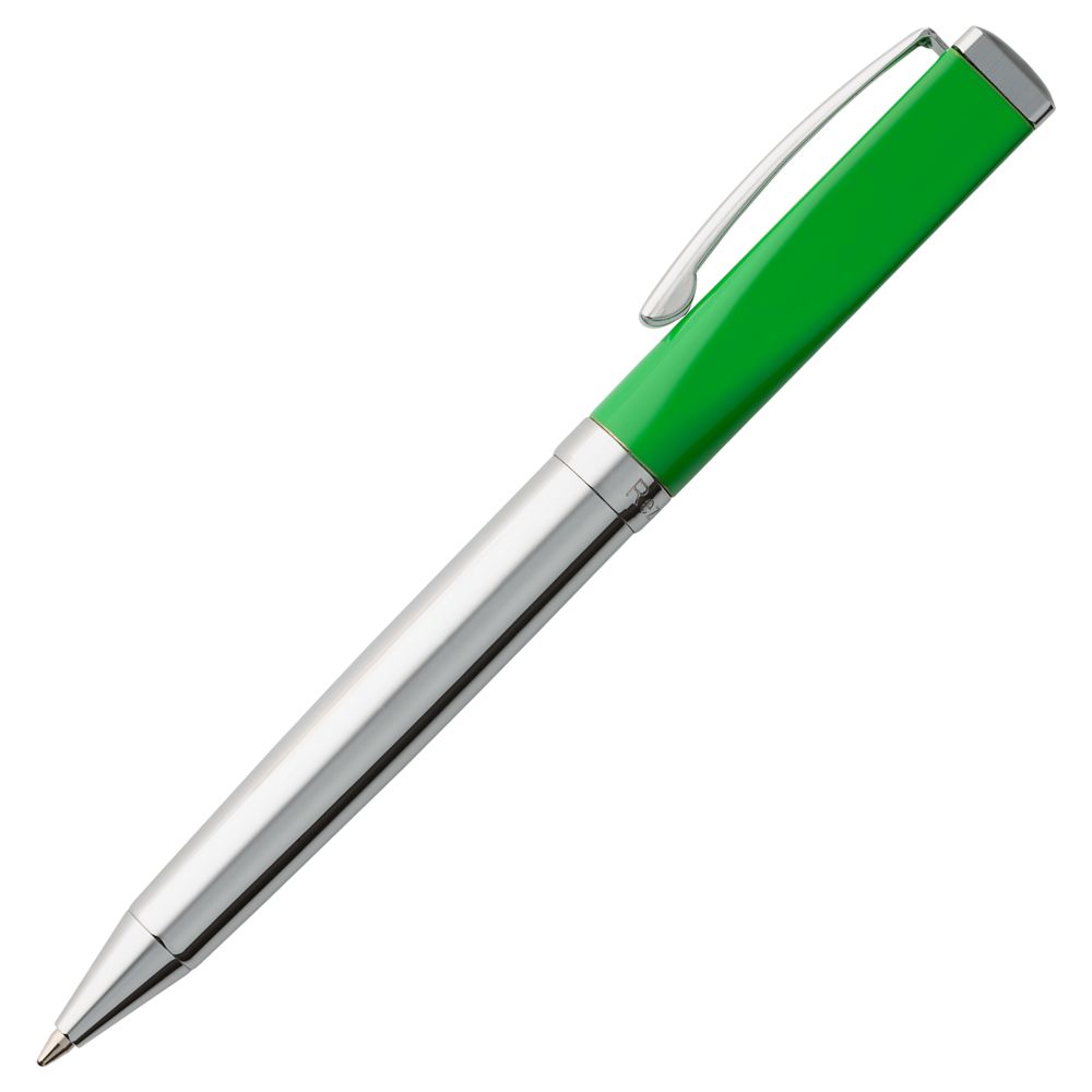 Ручка шариковая Bison, зеленая на заказ с логотипом компании