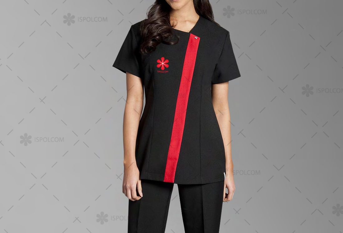 Блуза-униформа элегантная женская на заказ с логотипом компании